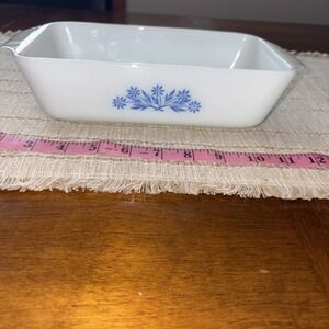 Anchor Hocking Fire King‎ Ovenware Cornflower Blue 1 Qt Loaf Pan Casserole #441